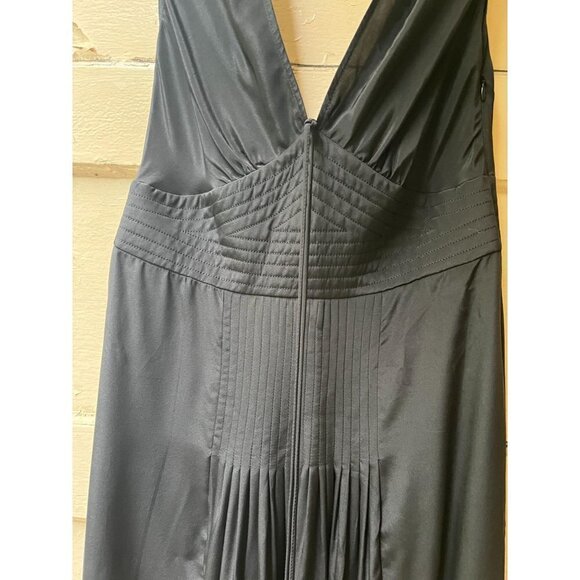 Development by Phillip Lim V neck silk Sleeveless black cocktail maxi dress 6 - Picture 5 of 13